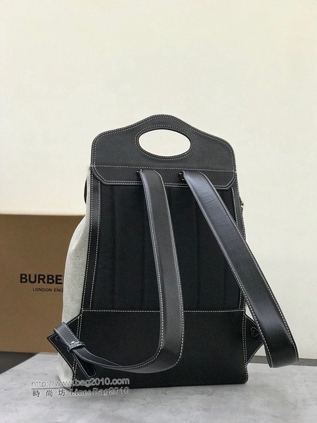 Burberry專櫃新款包包 巴寶莉棉麻混紡帆布手提雙肩背包  db1165